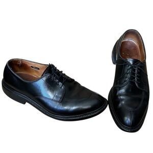 ALLEN EDMONDS Walton Black Split Toe Blucher Mens 10.5D  Leather Dress Shoe USA